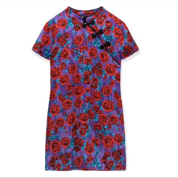 NWT Zara Frog Button Dress - Picture 7 of 11